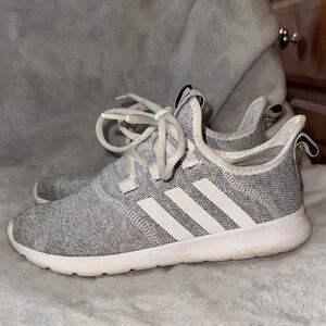 Adidas Women's Gray and White Athletic Shoes